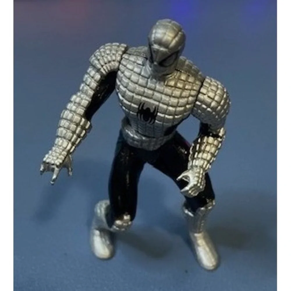 Marvel Spider-Man Action Figure Kids 5 Inch Silver Black Good Spider-Armor MK I